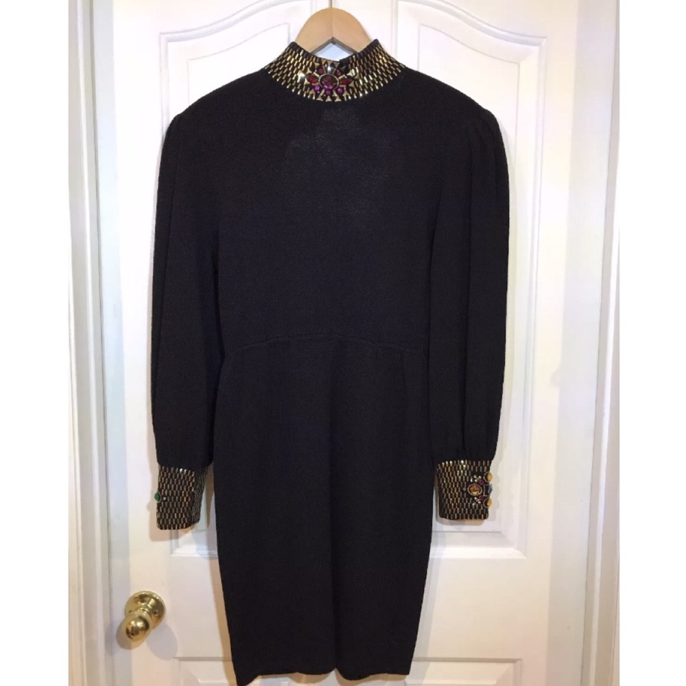 St. JOHN evening black dress size 2